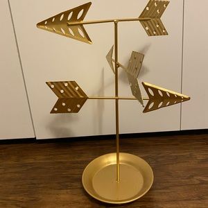 JEWELRY STAND gold w arrows